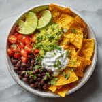 Loaded Nacho Bowl with Zesty Sour Cream