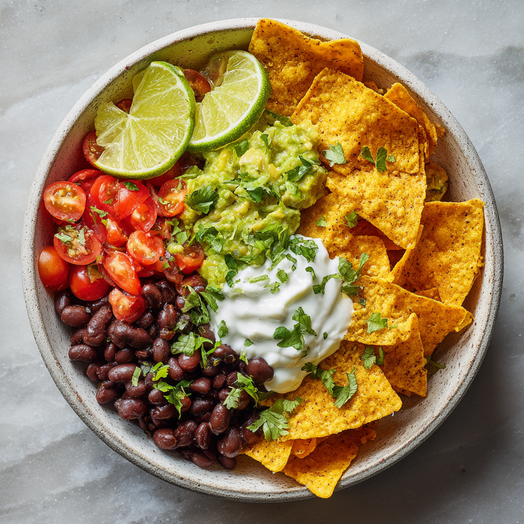 Loaded Nacho Bowl with Zesty Sour Cream