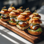 Buffalo Chickpea Sliders with Spicy Kick