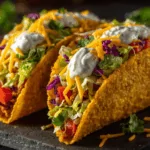 Cheesy Tacos with Zesty Vegan Sour Cream