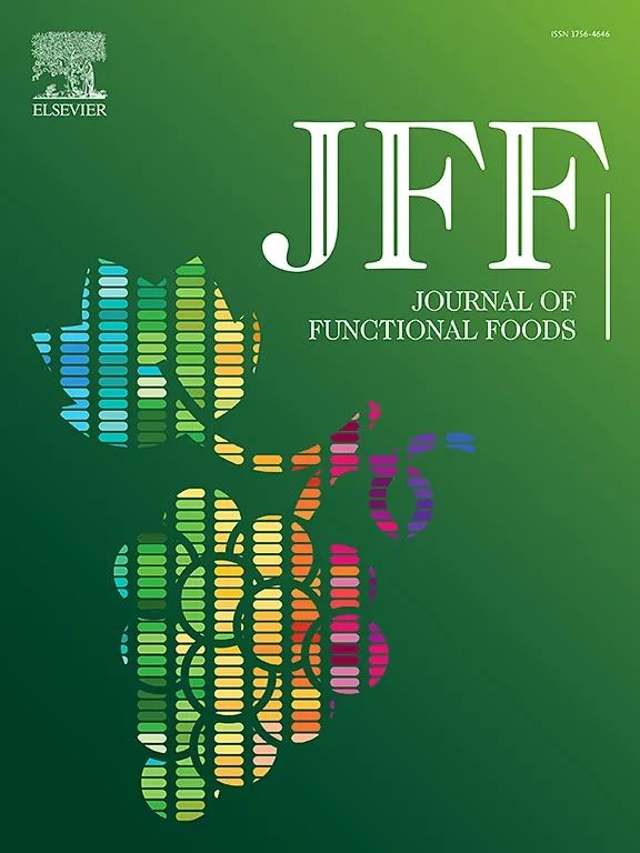 Cover of the Journal of Functional Foods, the peer-reviewed journal that published the VeCollal trial.