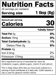 Nutrition Facts
