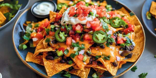 Loaded Nachos, photographed for The Air Fryer Cookbook