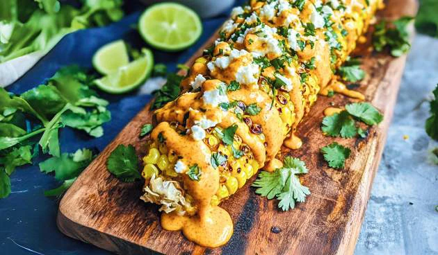 Mexican Street Corn made in the air fryer