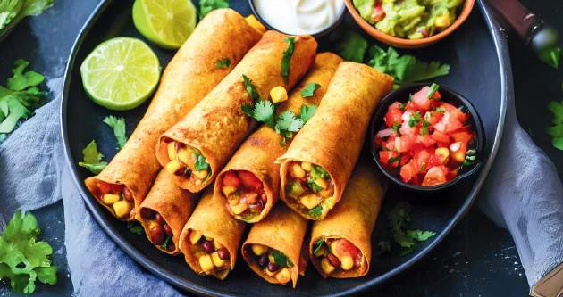 Taquitos made in the air fryer