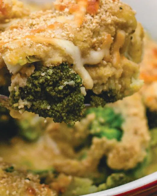Broccoli Casserole, photographed for the Comfort Foods Cookbook