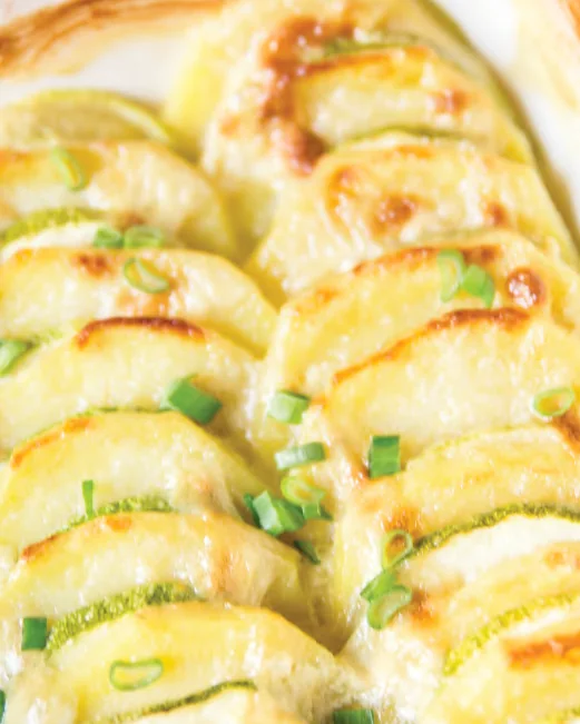 Potato & Squash Gratin, photographed for the Comfort Foods Cookbook
