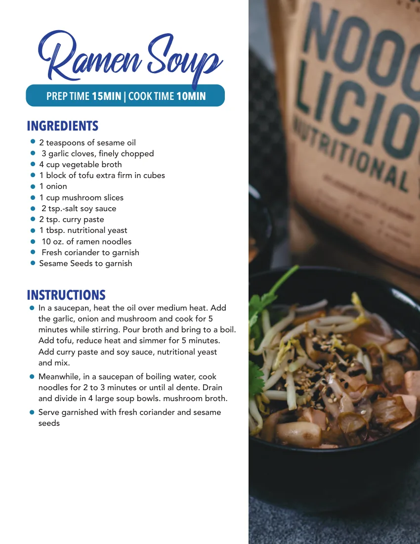 Inside the book: the Ramen Soup page