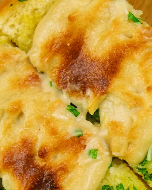 Cheesy Garlic Bread, photographed for the Creamy Cheesy Cookbook