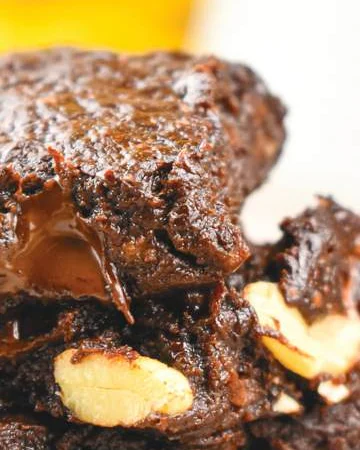 Banana & Brownie Fudge, photographed for the Gloriously Vegan Book of Desserts