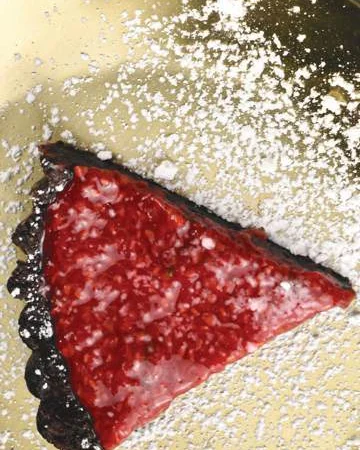 Raspberry & Mint Pie, photographed for the Gloriously Vegan Book of Desserts