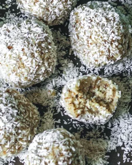 Vegan Raffaello, photographed for Gloriously Vegan Desserts