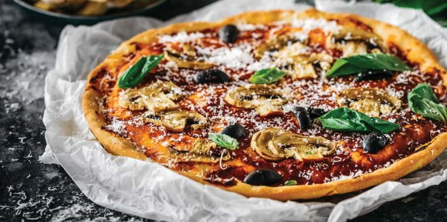 Easy Homemade Pizza, photographed for The Magic 5 Cookbook