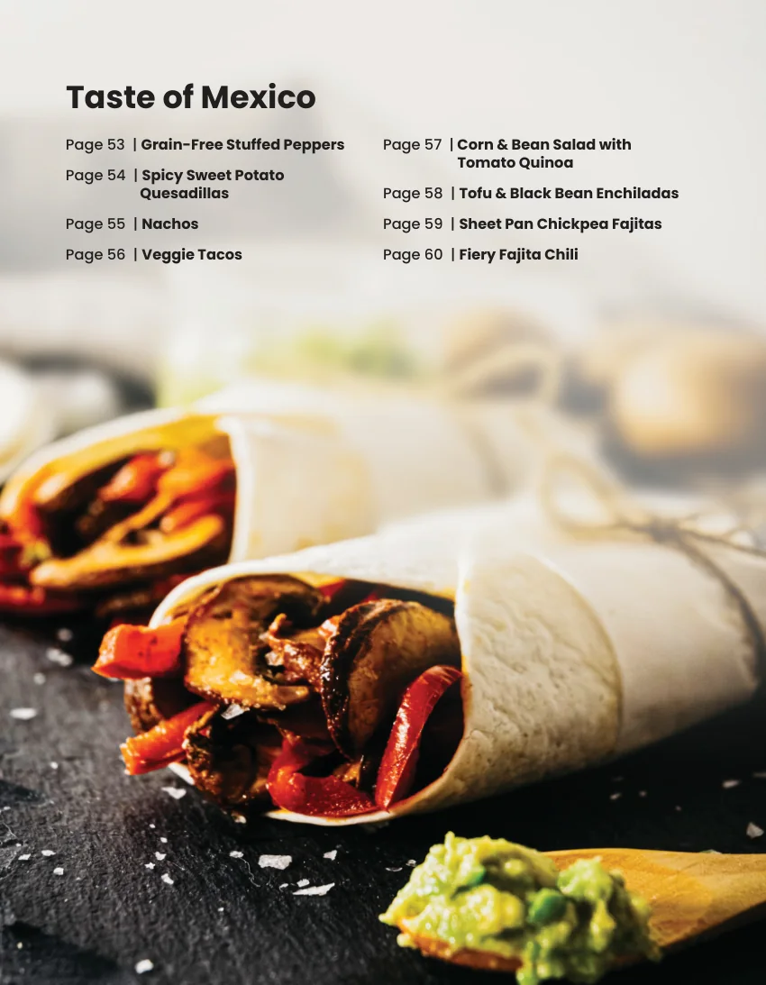 Inside the book: the Taste of Mexico chapter opener
