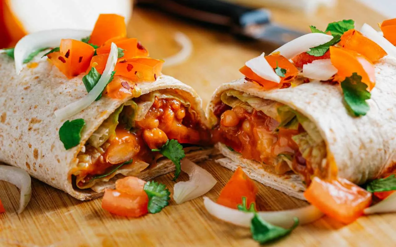 Tofu Breakfast Burritos, photographed for the Slow Cooker Cookbook